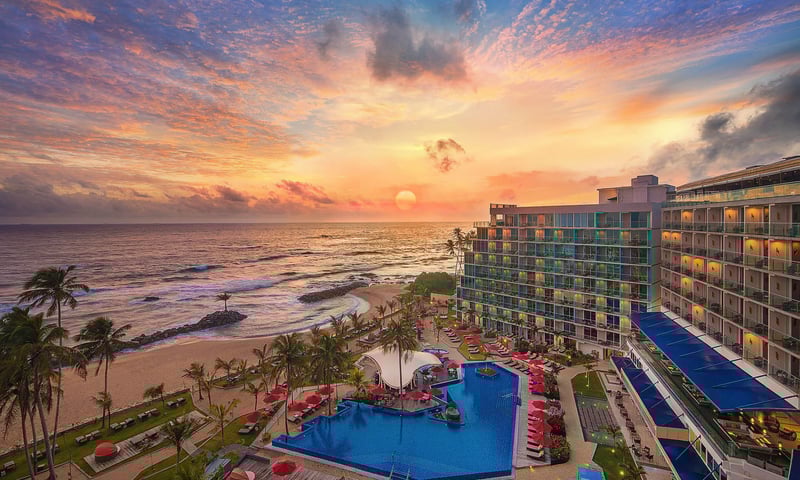 Stay in the stunning Radisson Blu Resort Galle in Sri Lanka.