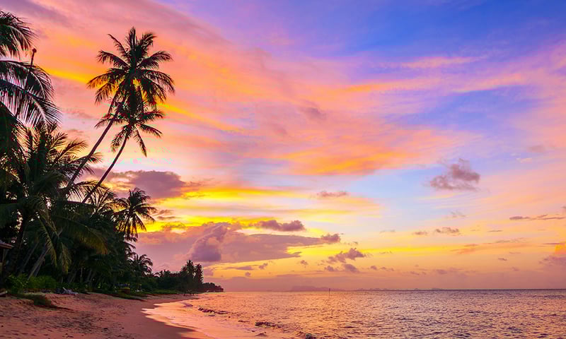 Immerse yourself in the sunset colours of Phuket.