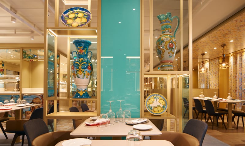 Indulge in Costa Toscana's elegant Il Vigneto restaurant (2025 dates).