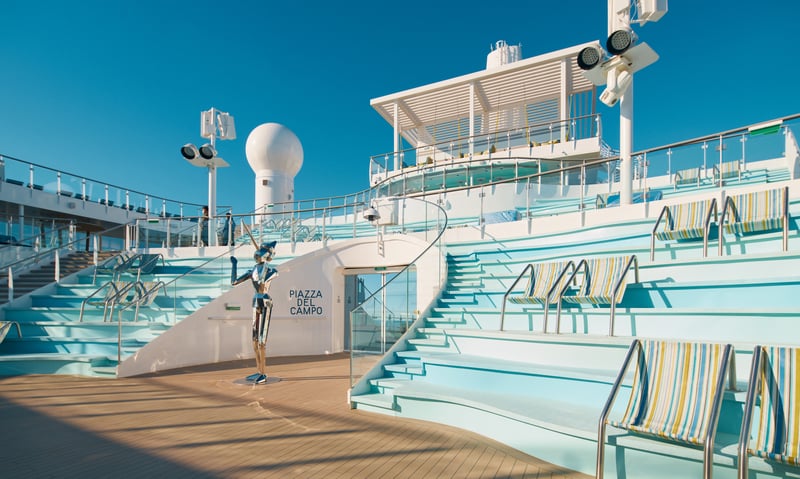 Bask in the sun on your cruising days aboard Costa Toscana (2025 dates).