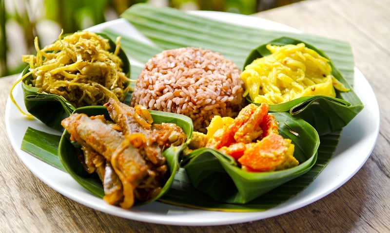Dine on local delicacies on a foodie walking tour in Denpasar, Bali.