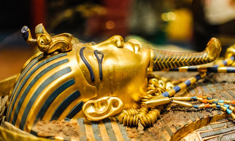 Tutankhamun's golden mask is one of Egypt's most spectacular treasures.