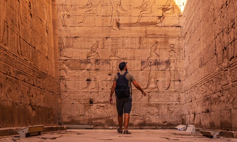 Lose yourself in the Temple of Edfu, dedicated to the Egyptian god Horus.