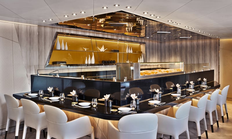 Indulge in authentic sushi onboard Seabourn Pursuit.