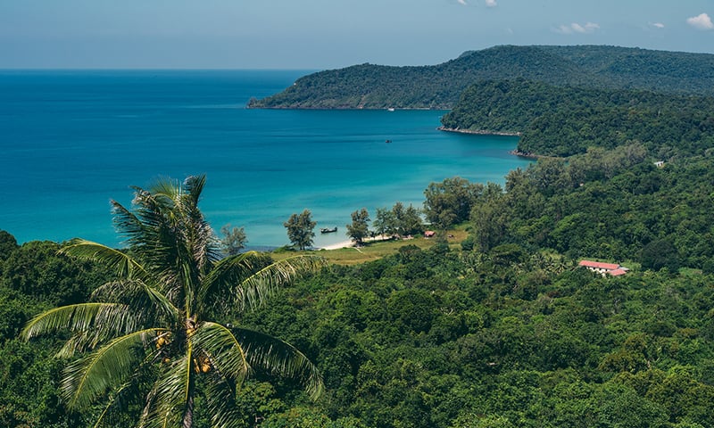 Take a ferry to the tropical island of Koh Rong Sanloem.