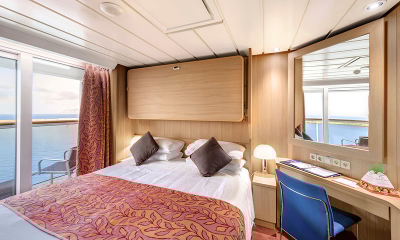 Balcony cabin on the MSC Sinfonia.