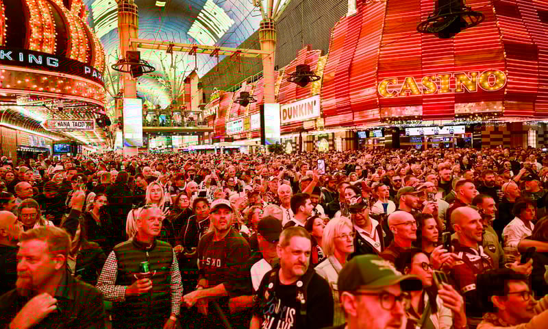 Head to the NRL Fan Fest event on Freemont Street in Las Vegas, Nevada.
