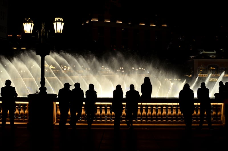 Enjoy the free Fountain Show in Las Vegas, Nevada.