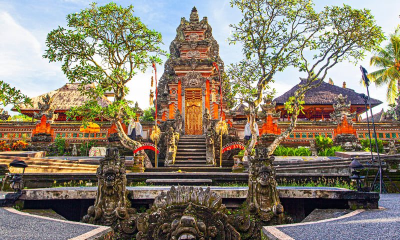 Saraswati Temple in Ubud, Bali.