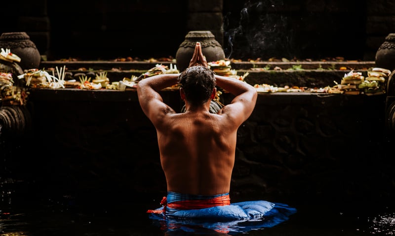 Ubud's Tirta Empul Temple is known for its holy spring water.