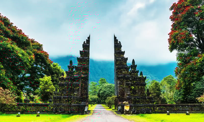 Bali Handara Gate in Denpasar, Bali.