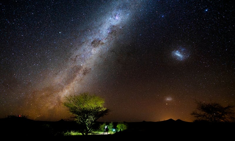 Camp under the shimmering stars of the Milky Way.