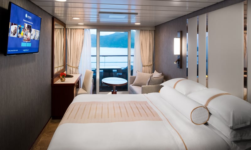 Treat yourself to an upgraded Veranda cabin aboard Azamara Quest.