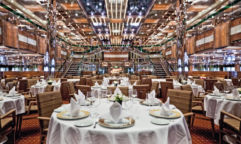 Otto e Mezzo Restaurant aboard the Costa Cruises' Costa Fascinosa.