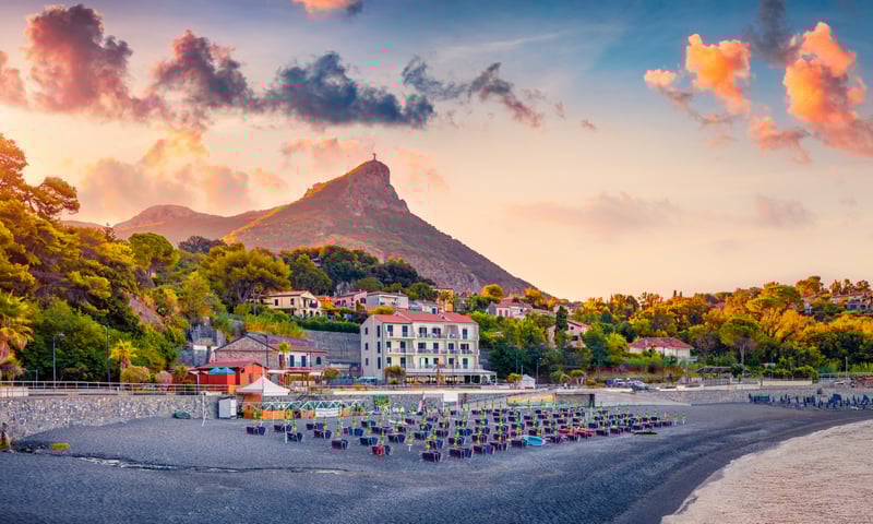 The italian town of Maratea, known as ""the Pearl of the Tyrrhenian"".