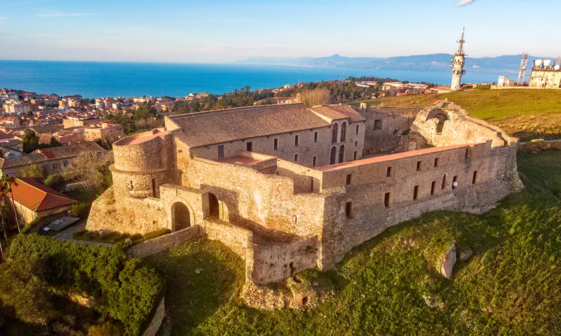The Vibo Valentia Castle in Italy  currently houses an archaeological  museum.