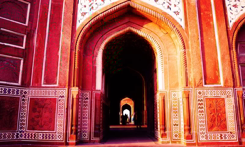 The Taj Mahal houses the tombs of Mumtaz Mahal and her husband, Mughal emperor Shah Jahan.