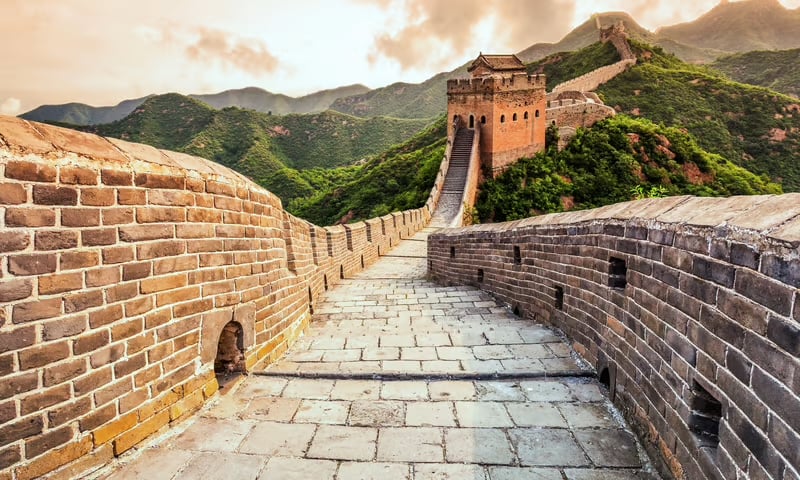 The UNESCO-listed Great Wall of China is a must-see landmark.