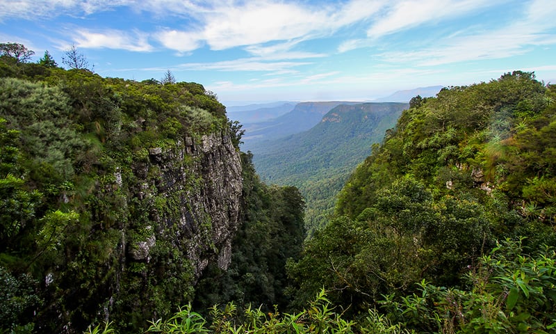 If weather and time permits, look though Gods Window, near Blyde River Canyon, Mpumalanga.