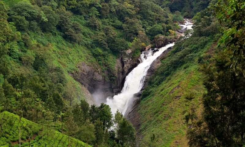 Admire Attukad Waterfalls on an optional tour in Munnar, India (charges apply).