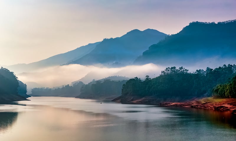 Stand in awe of Mattupetty Dam in Munnar, India.