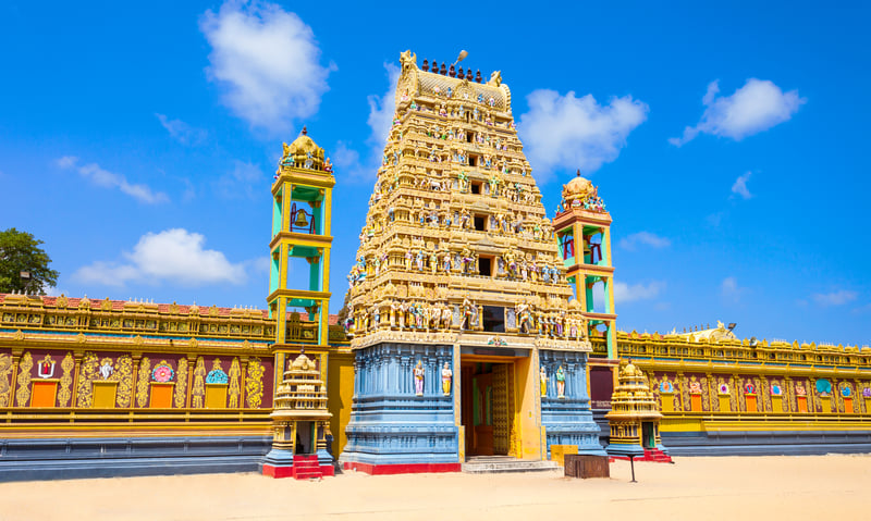 See the stunning Nallur Kandaswamy Kovil temple in Jaffna, Sri Lanka.