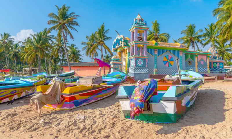 Take in colourful sights throughout coastal Trincomalee, Sri Lanka.