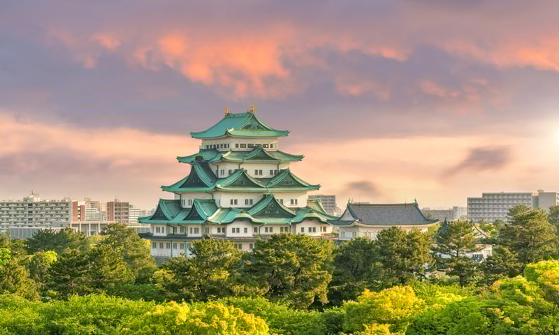 Nagoya Castle in Nagoya, Japan.