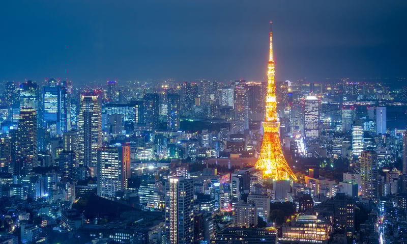 The exciting city of Tokyo, Japan.
