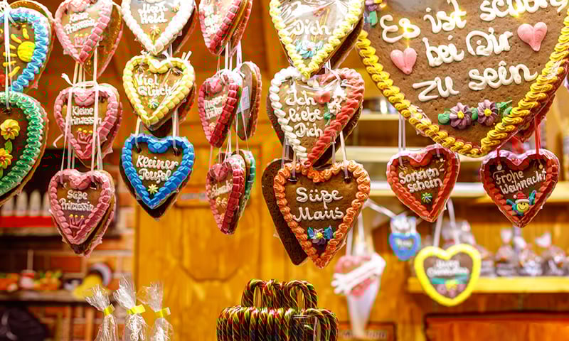 Experience the twinkling lights and scents of spicy gingerbread and traditional mulled wine.