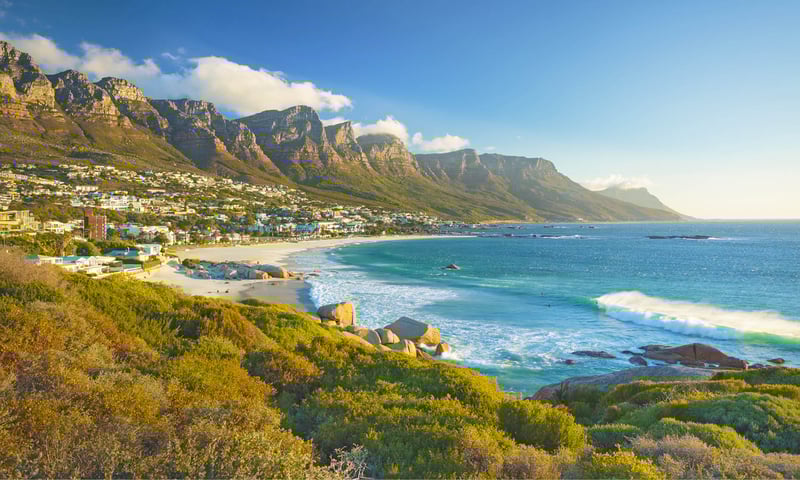 Explore the stunning scenery of Cape Town, South Africa.