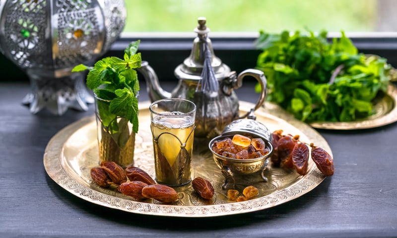 Sip local tea throughout Morocco.