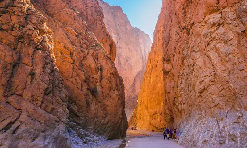 Feel breathless at the foot of Todgha (Todra) Gorge, Morocco.