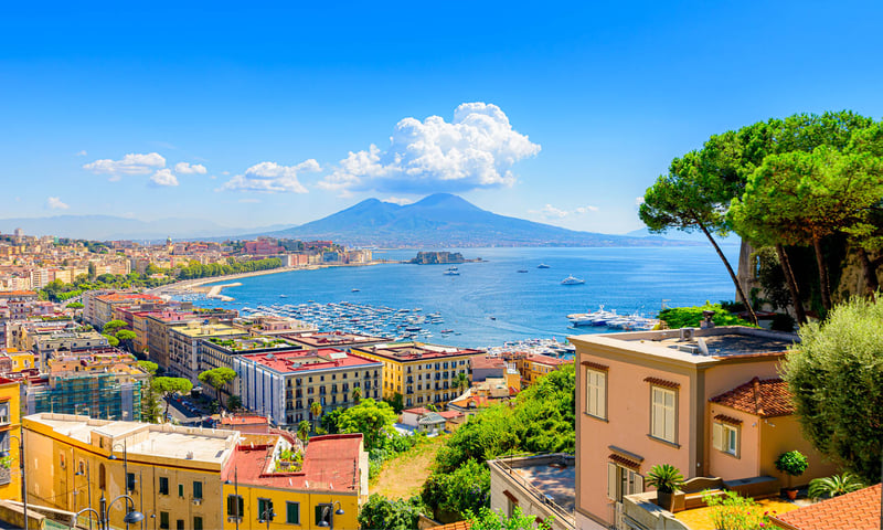 Visit beautiful Naples during your  time in Italy.