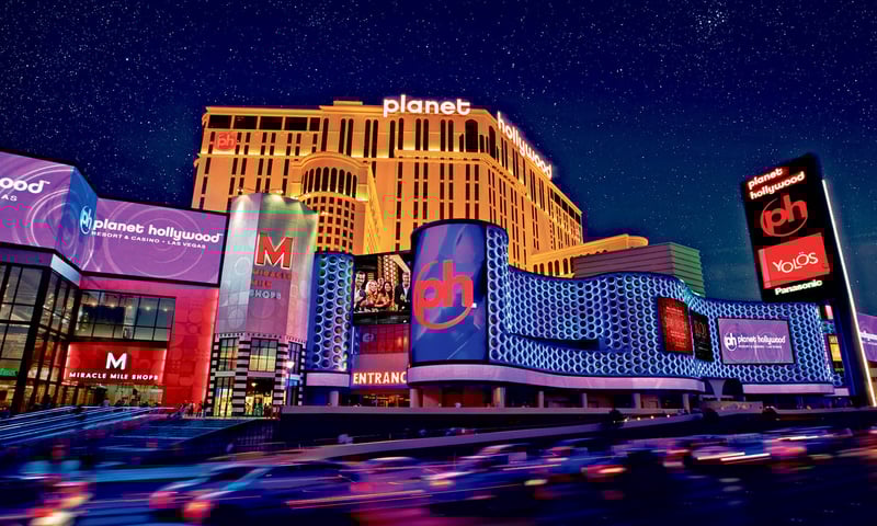 Stay at the Planet Hollywood Hotel & Casino in Las Vegas, Nevada.