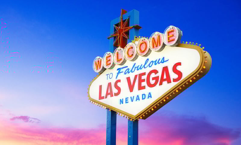 Photograph the iconic Welcome to Las Vegas sign in Las Vegas, Nevada.