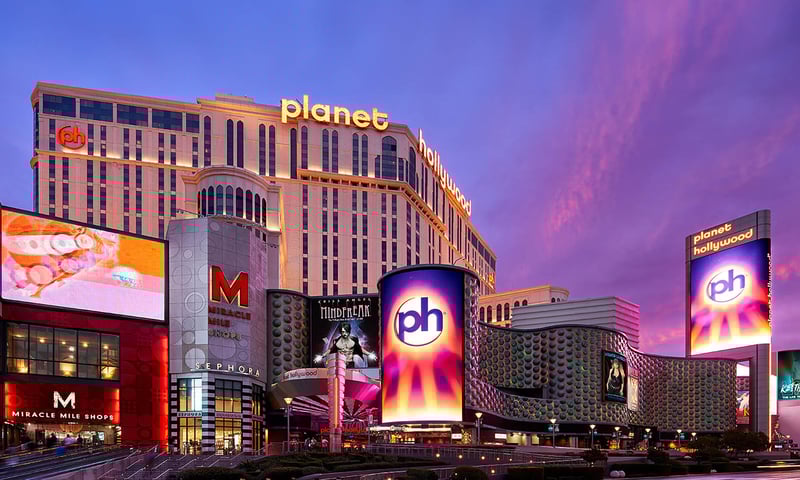Stay at the Planet Hollywood Hotel & Casino in Las Vegas, Nevada.