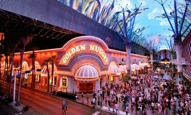 Stay at the Golden Nugget, Las Vegas, Nevada.