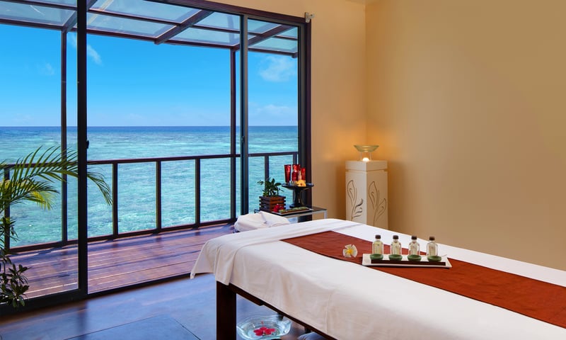 Relax with a 45-minute spa treatment for 2 at Adaaran Prestige Vadoo, Maldives.