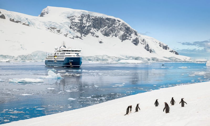 Set sail with Swan Hellenic on a 32-day exploration of Antarctica and the Chilean Fjords.