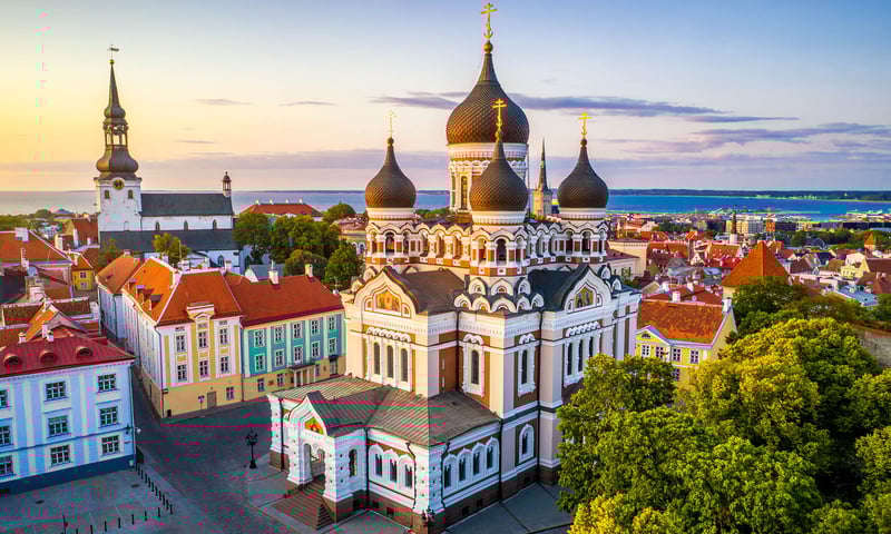 Look for the impressive Alexander Nevsky Cathedral while in Tallinn, Estonia.