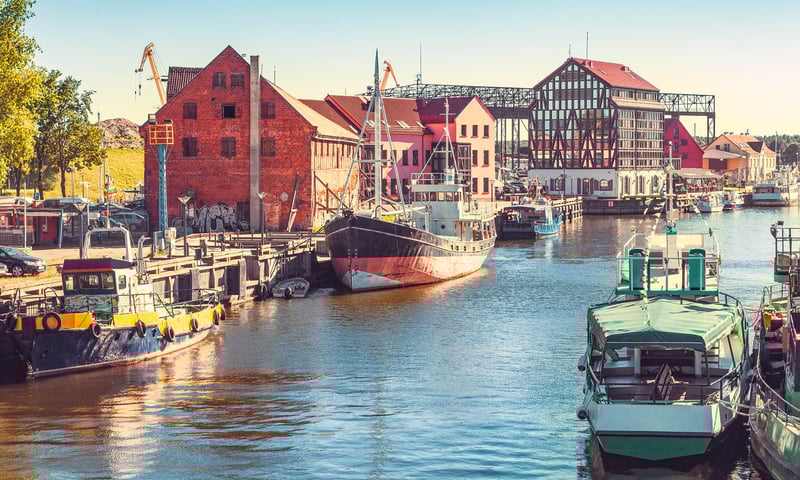 Discover the charming town of Klaipėda’s Old Town in Lithuania.