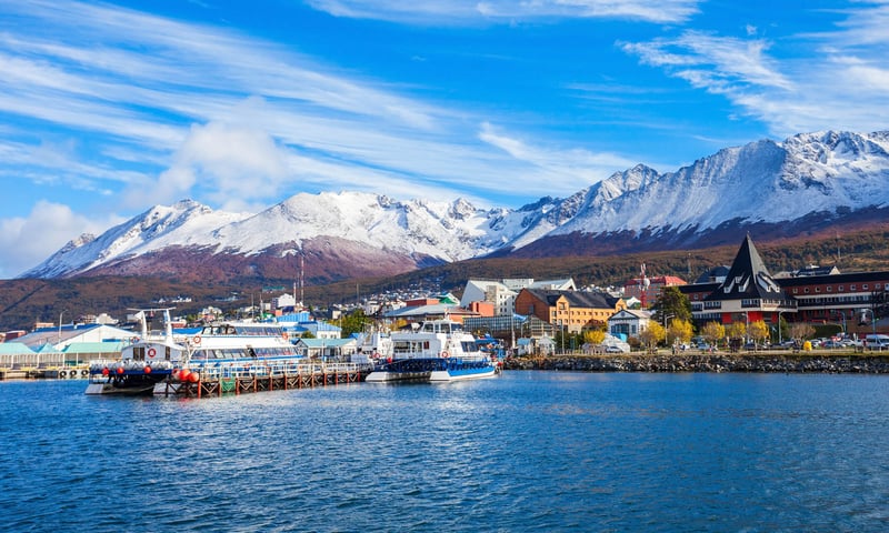 Board Swan Hellenic's SH Minerva in the world's southernmost city of Ushuaia, Argentina.