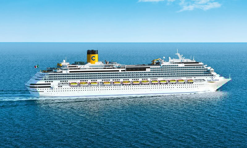 Embark on a 12-night cruise aboard the Costa Favolosa ship.