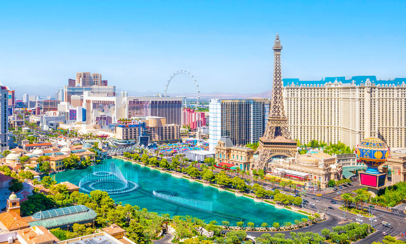 Las Vegas is known for its nightlife, casinos and bars.