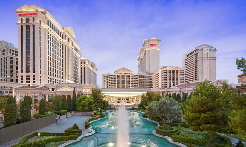 Caesars Palace is one of the most famous hotels in Las Vegas.