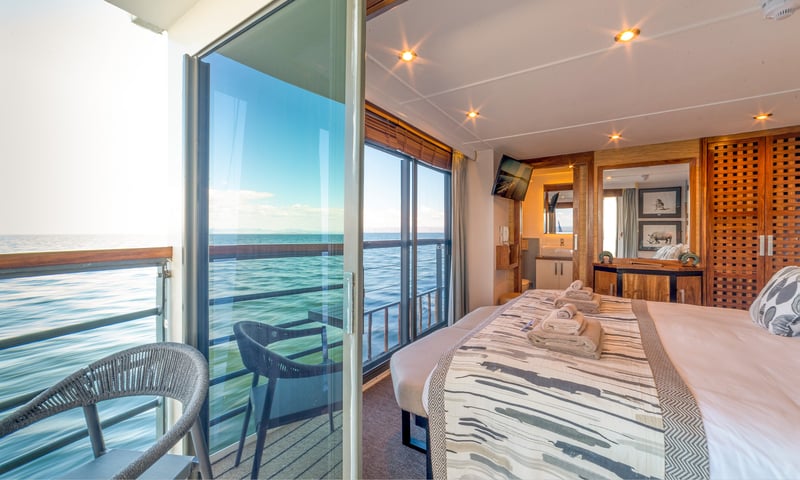 Upgrade to a spacious Balcony Cabin aboard RV African Dream (select departure dates).