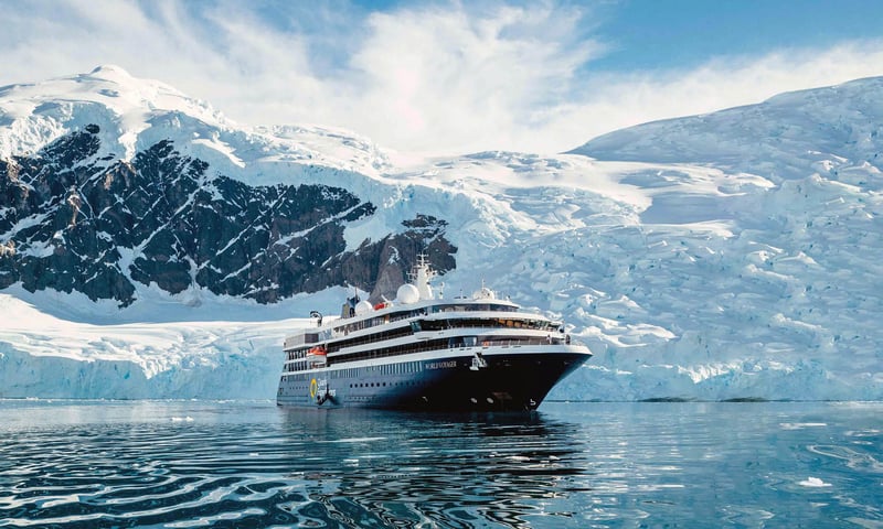 Embark on a 9-night all-inclusive Antarctica cruise with Quark Expeditions aboard World Voyager.