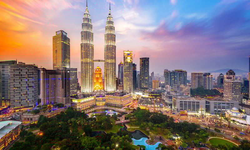Kuala Lumpur blends modern skyscrapers and historic colonial landmarks.