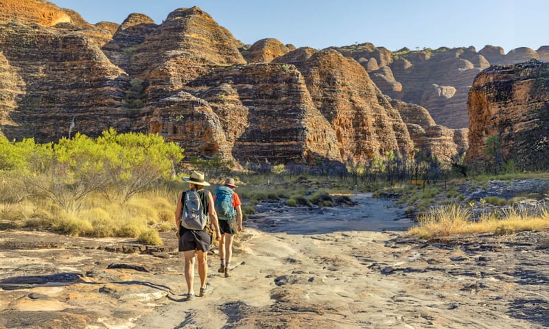 Purnululu National Park is UNESCO-listed and home to the famous Bungle Bungle Range.